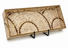 Mosaic Arc Luxe Rectangular Serving Tray