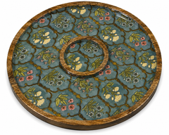 Sage Meadow Round Chip & Dip Serving Platter