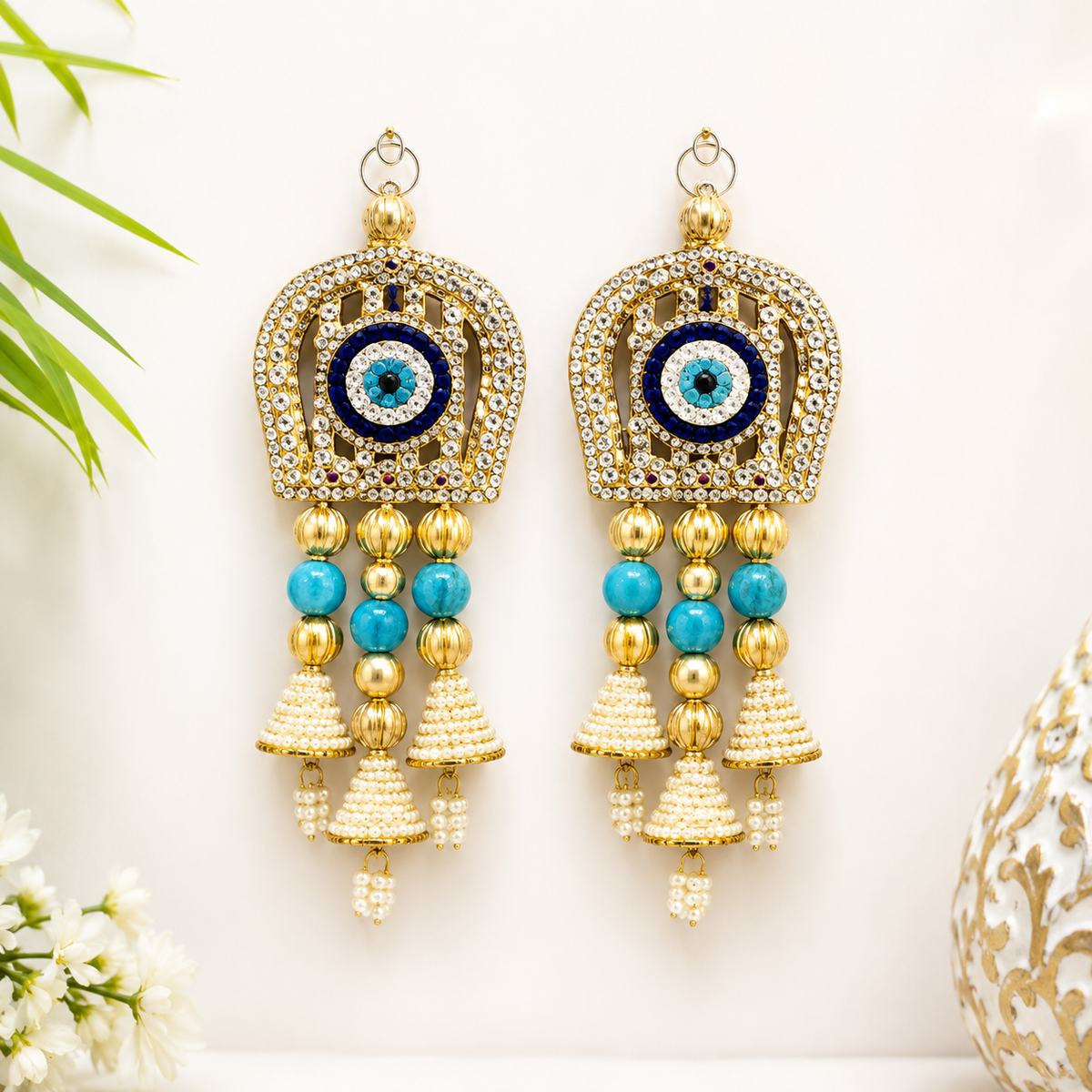 Royal Evil Eye Pearl Door Hanging Set