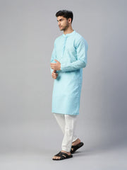 Blue Chikankari Kurta