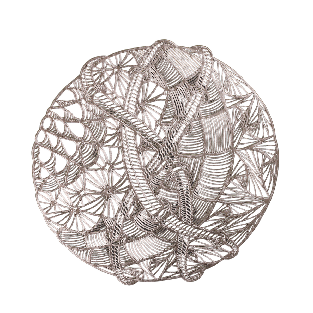 Set of 6 Abstract Art  Round Table Mats – Modern Artistic Placemats