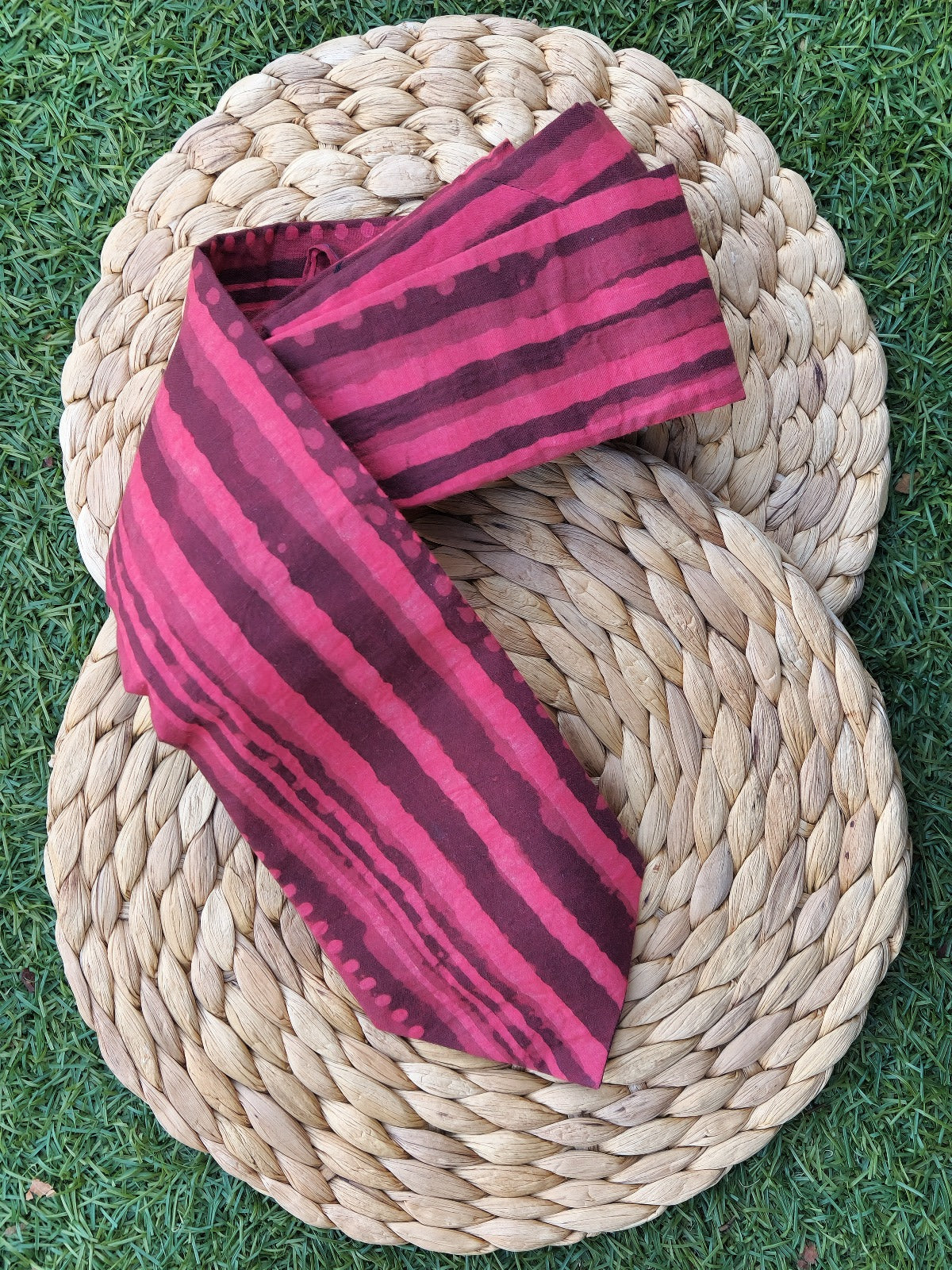Dashing and Elegant Red Cotton Men's Tie