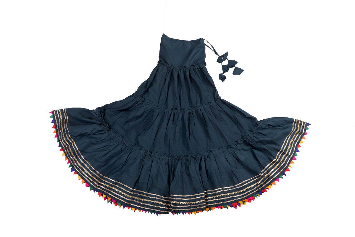Voluminous Traditional Ghagra with drawstrings