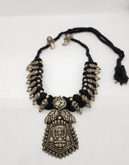 Ladies Oxidized Necklace Pentagon