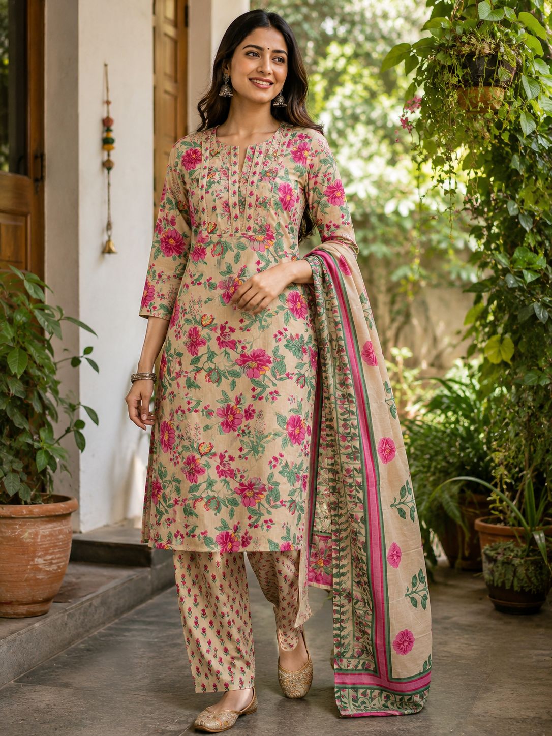 Exquisite Floral Suit Set for Women