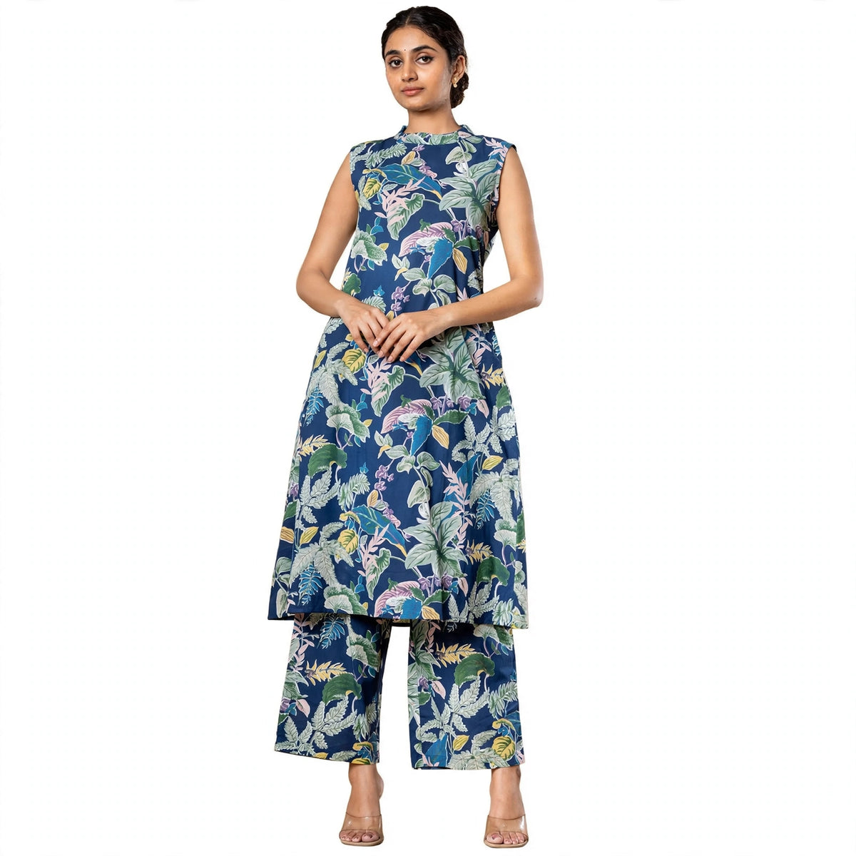 Vibrant Sleeveless Kurta Set