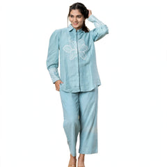 Charming Matching Light Blue Co-Ords Set