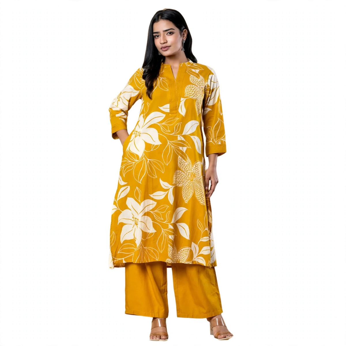 Vibrant Mustard Yellow Kurta Set