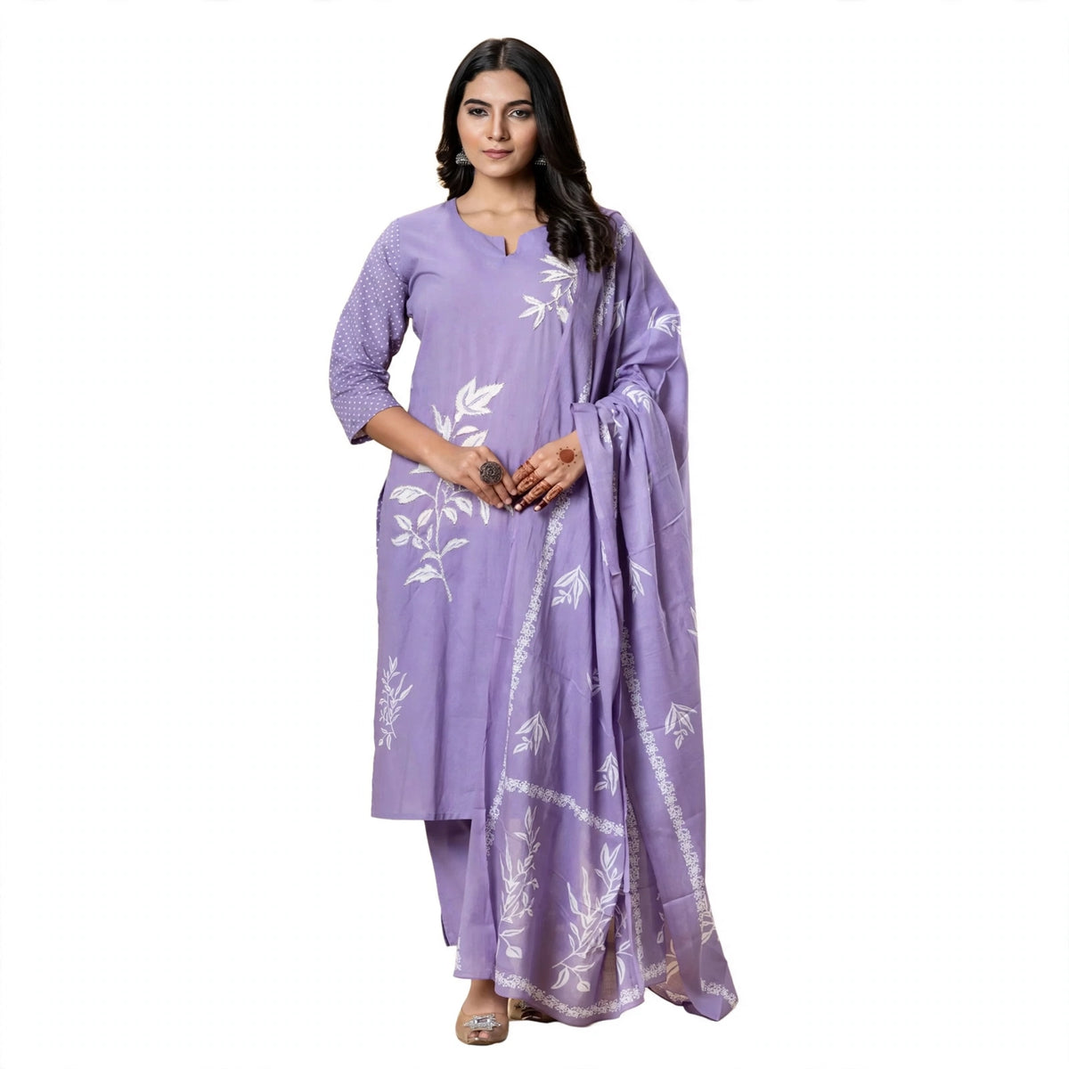 Lavender Salwar Kameez Set