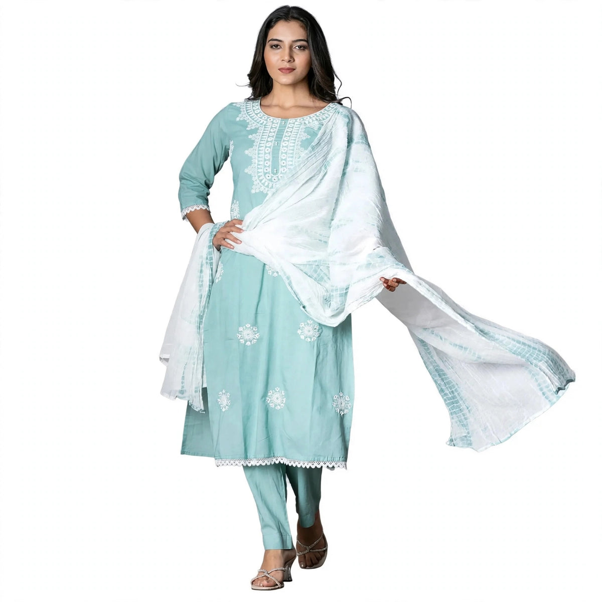 Serene Light Blue Salwar Kameez Set