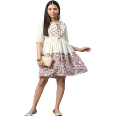 Chic White Flare Dress