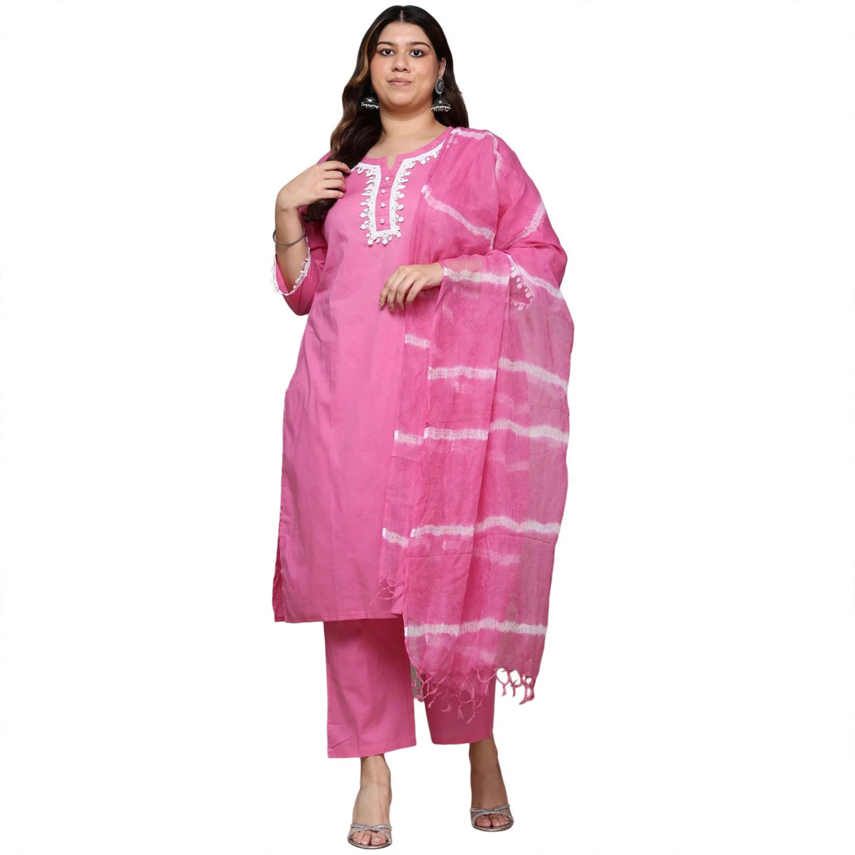 Delightful Pink Salwar Kameez Suit Set