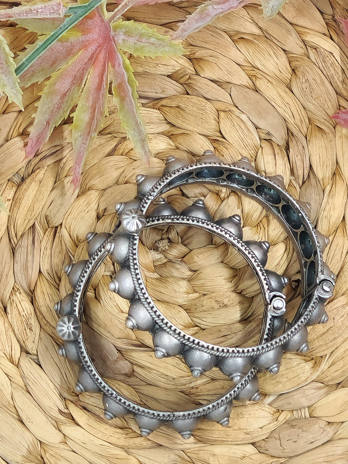 Silver bell shaped kada