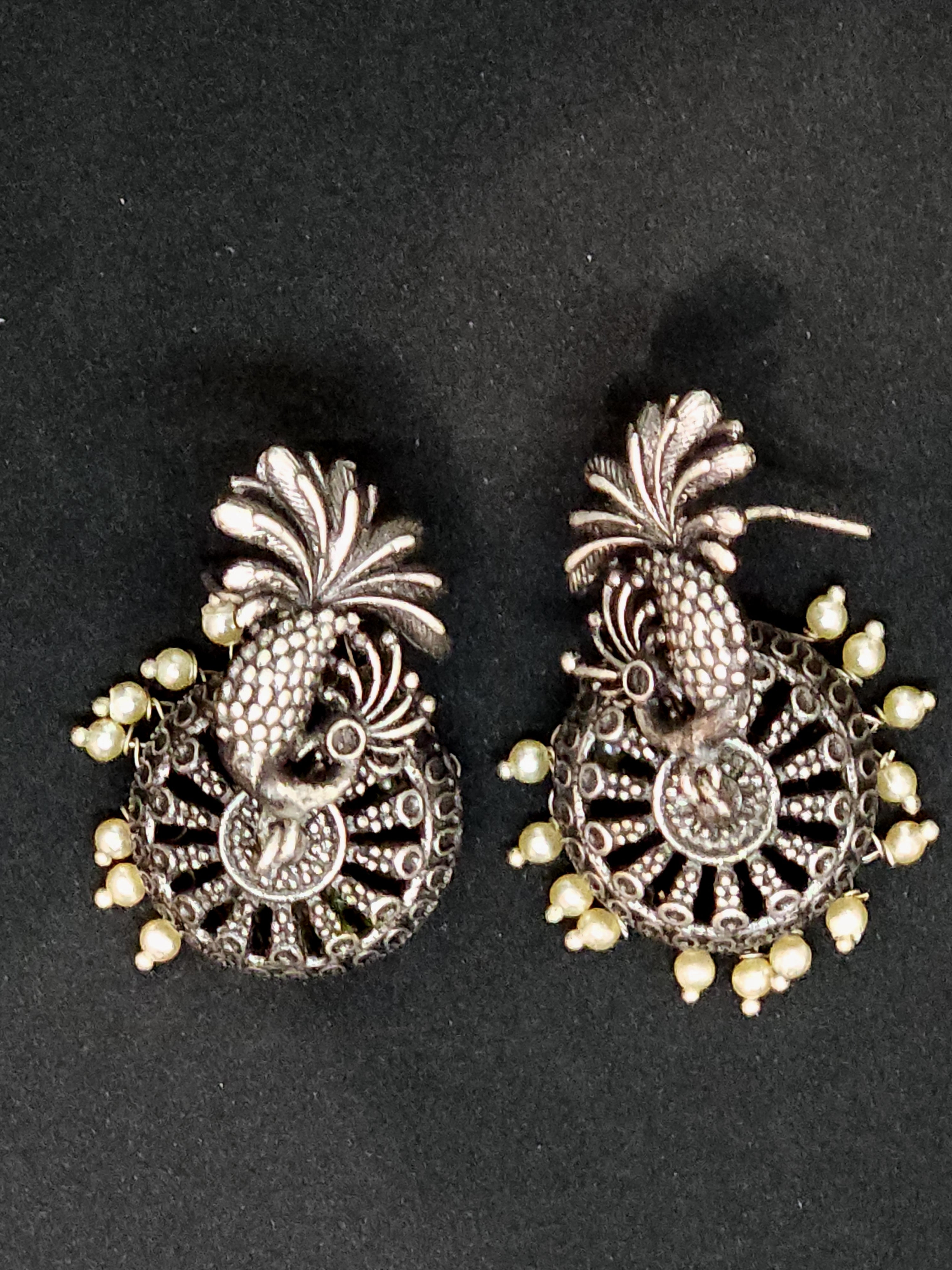 Ethnic Peacock Jhumkas