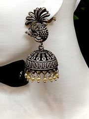 Ethnic Peacock Jhumkas